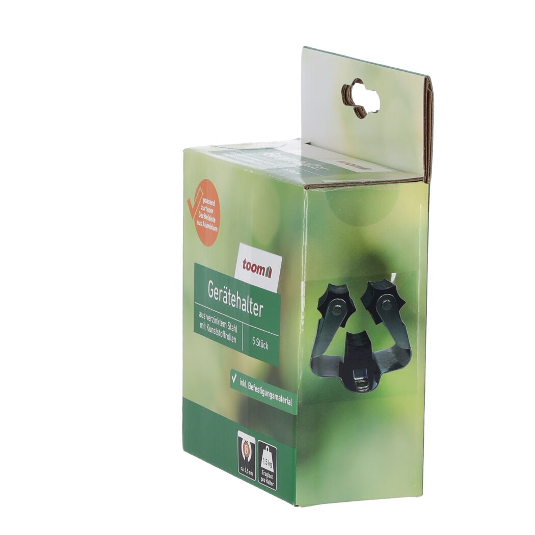 toom Gerätehalter 5 Stück in Verpackung
