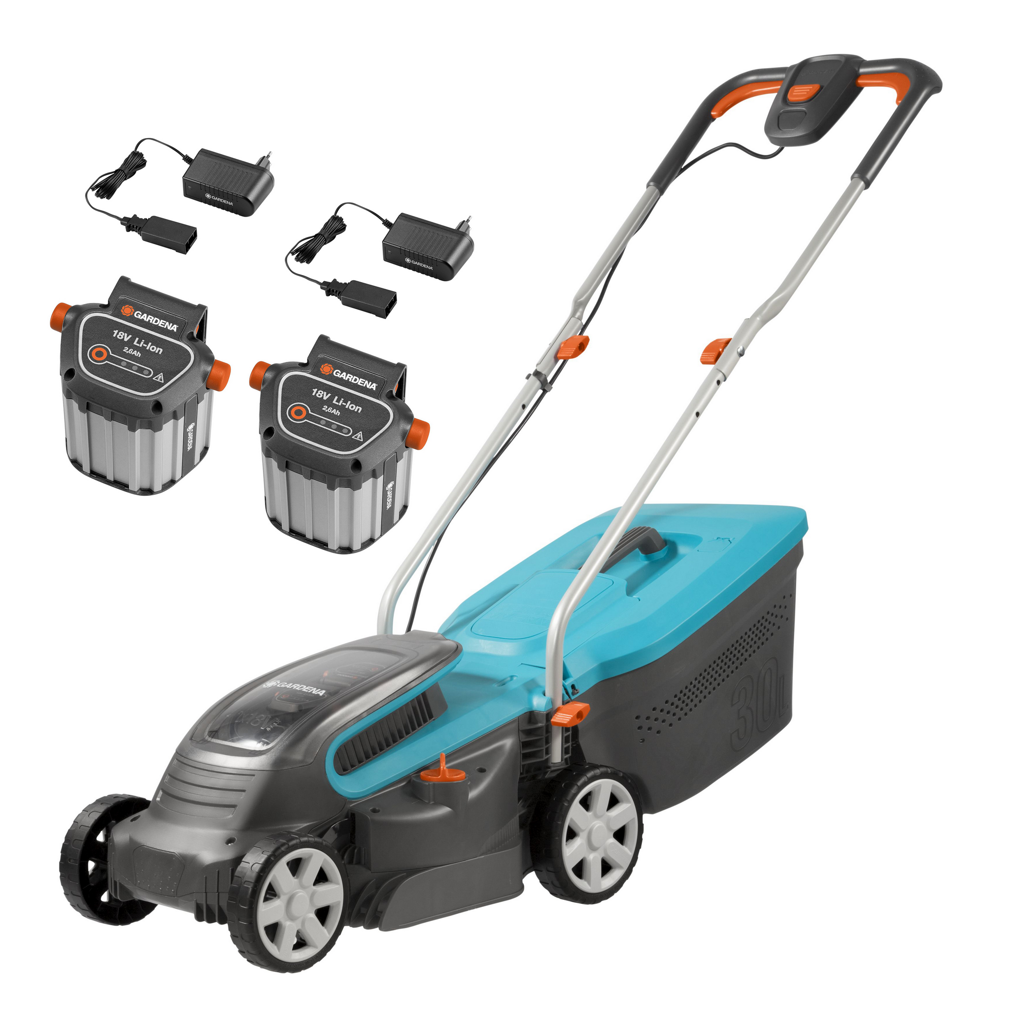 Gardena Akku-Rasenmäher Set PowerMax Li-18/32 inkl. Akku und Ladegerät
