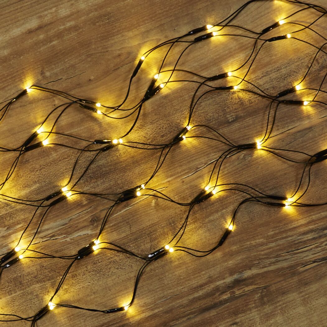 LED-Lichternetz 80 LEDs warmweiß Ø 45 cm