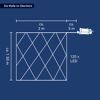 LED-Lichternetz 120 LEDs warmweiß 200 x 150 cm