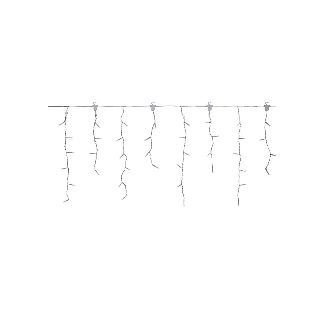 LED-Lichtervorhang 'Eisregen' 240 LEDs warmweiß 950 cm