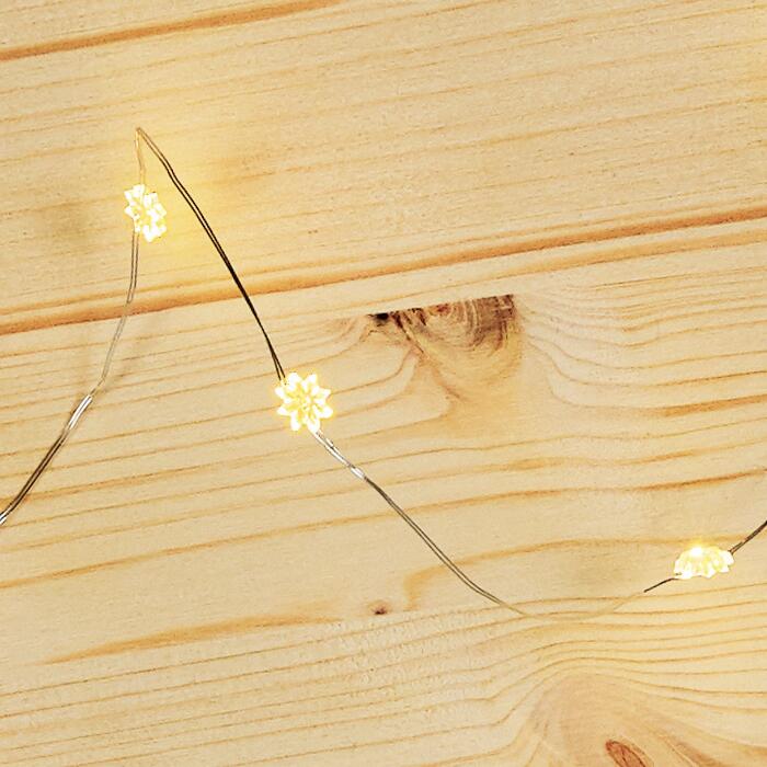 LEDLichterkette 'Blume' 20 LEDs warmweiß 190 cm