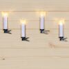 LED-Schaftkerzen-Erweiterungs-Set 5 LEDs warmweiß 5 Stück