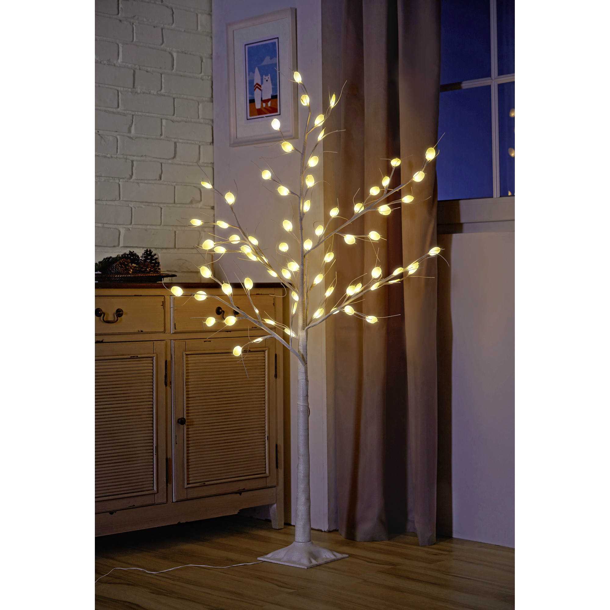 LED-Baum warmweiß 72 LEDs, batteriebetrieben + product picture