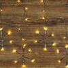 Lichtervorhang Schneeflocke warmweiß 90 LEDs außen