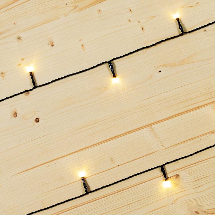 LEDMiniLichterkette grün 10 LEDs warmweiß 150 cm