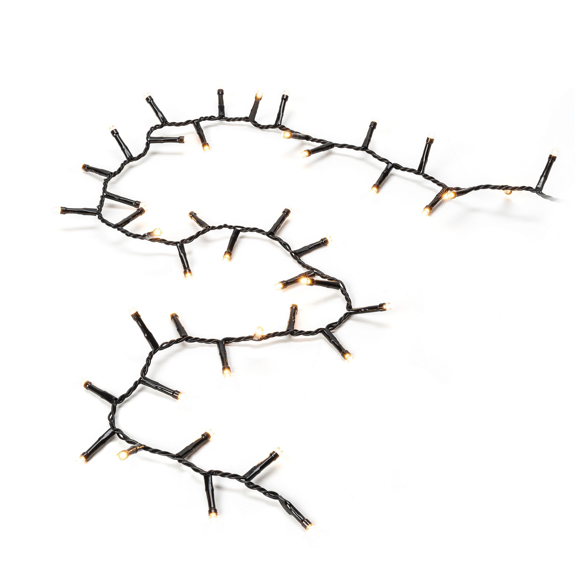 Lichterkette mit bernsteinfarbenen LED-Lichtern