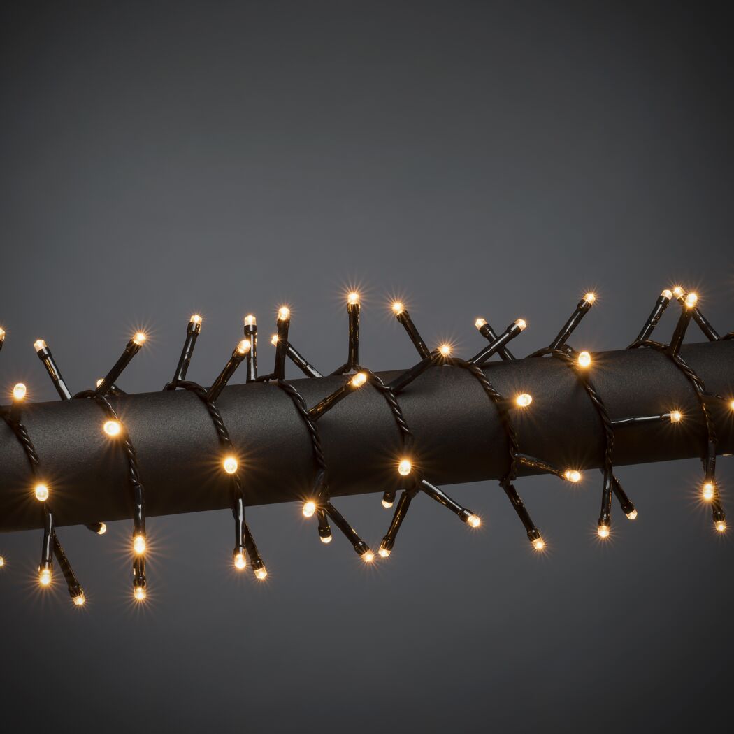 Lichterkette mit 200 bernsteinfarbenen LED-Lichtern