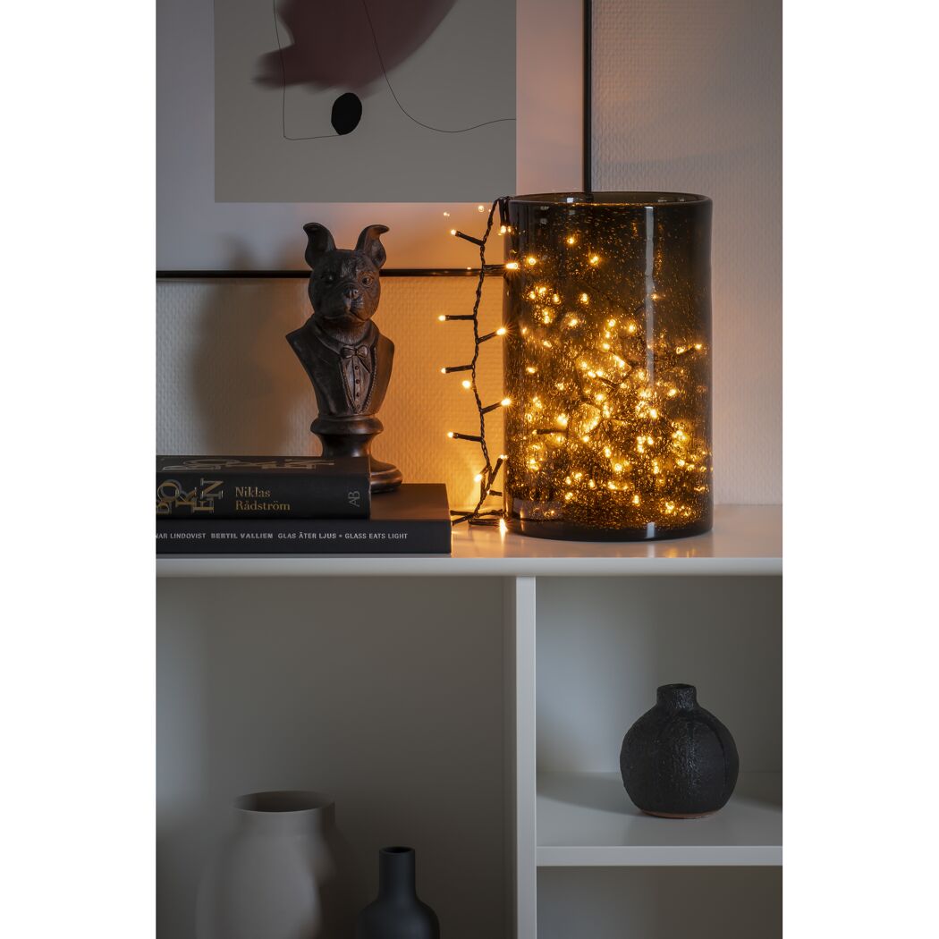 LED-Cluster-Lichterkette 200 LEDs bernsteinfarben 438 cm