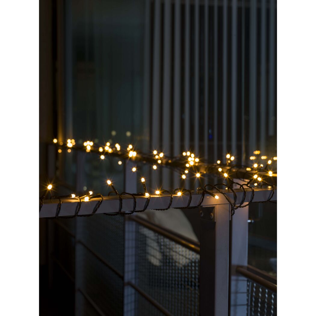 Lichterkette mit 120 LEDs in Bernstein