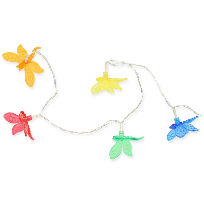 LEDLichterkette 'Libelle' 10 LEDs bunt 135 cm