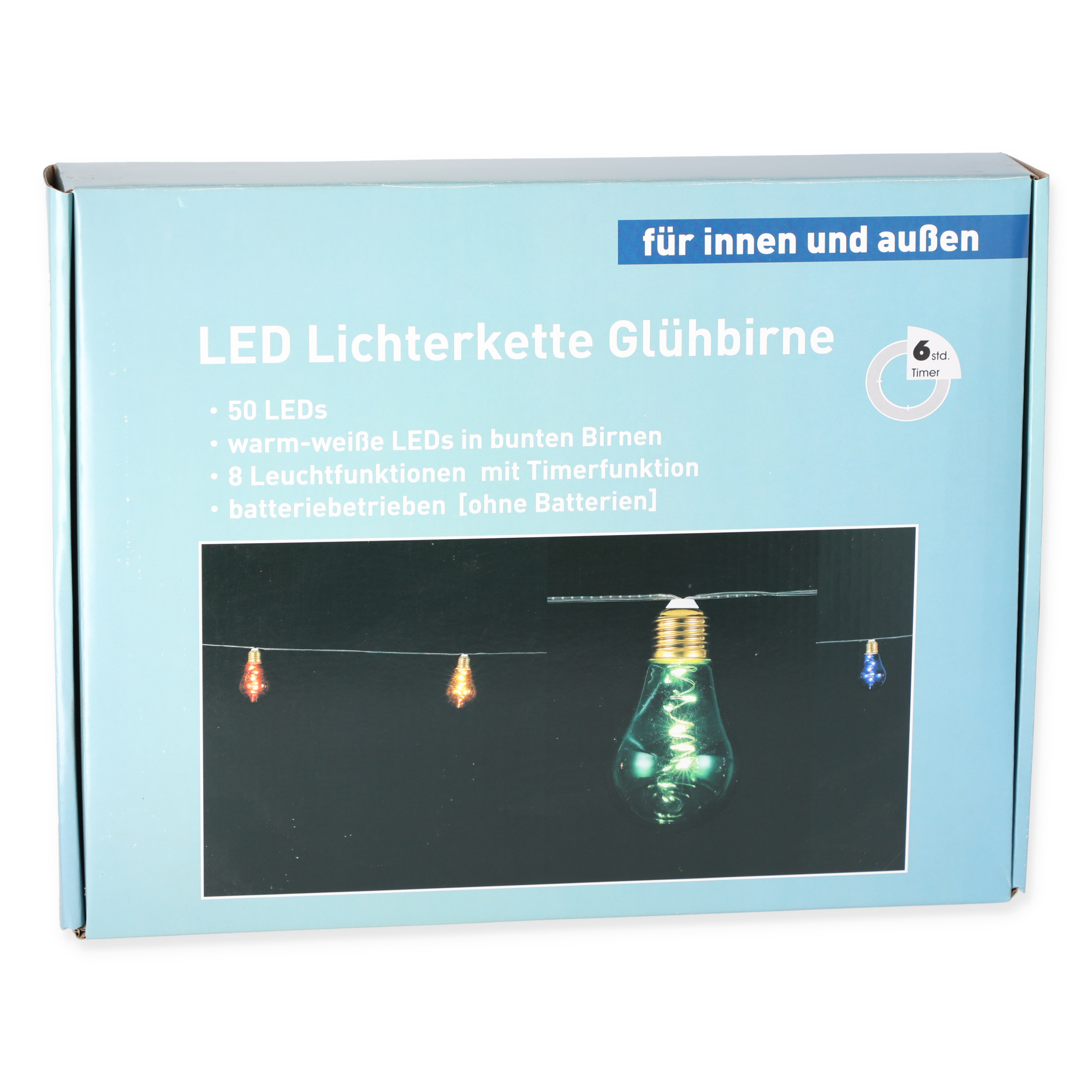 LED-Lichterkette 50 LEDs bunt 360 cm + product picture