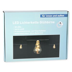 LED-Lichterkette 50 LEDs transparent 360 cm
