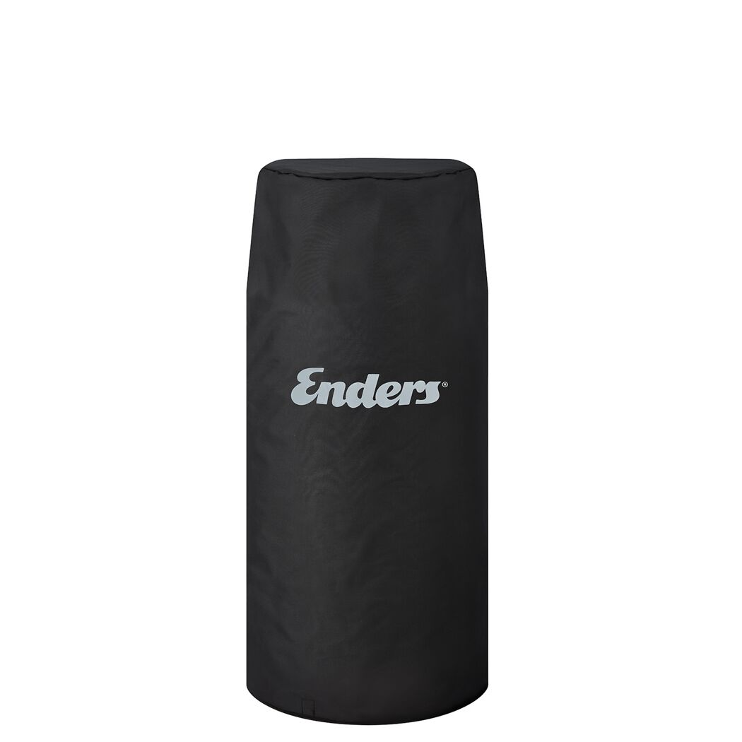Schwarze Wetterschutzhülle für einen Gasgrill