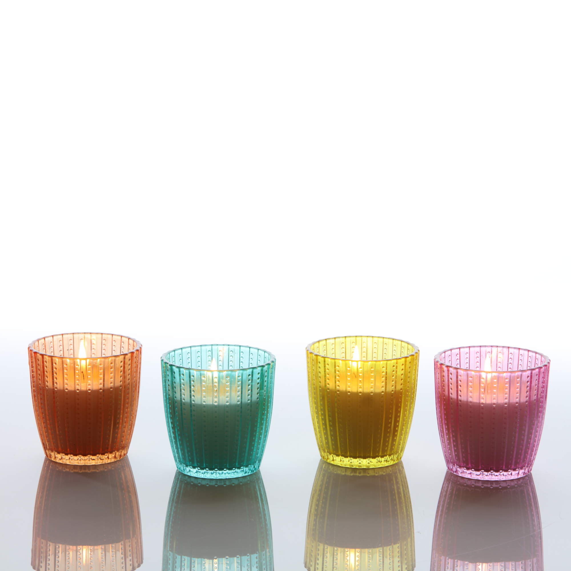 Duftkerze im Glas 'Casco Citronella' farbig sortiert + product picture