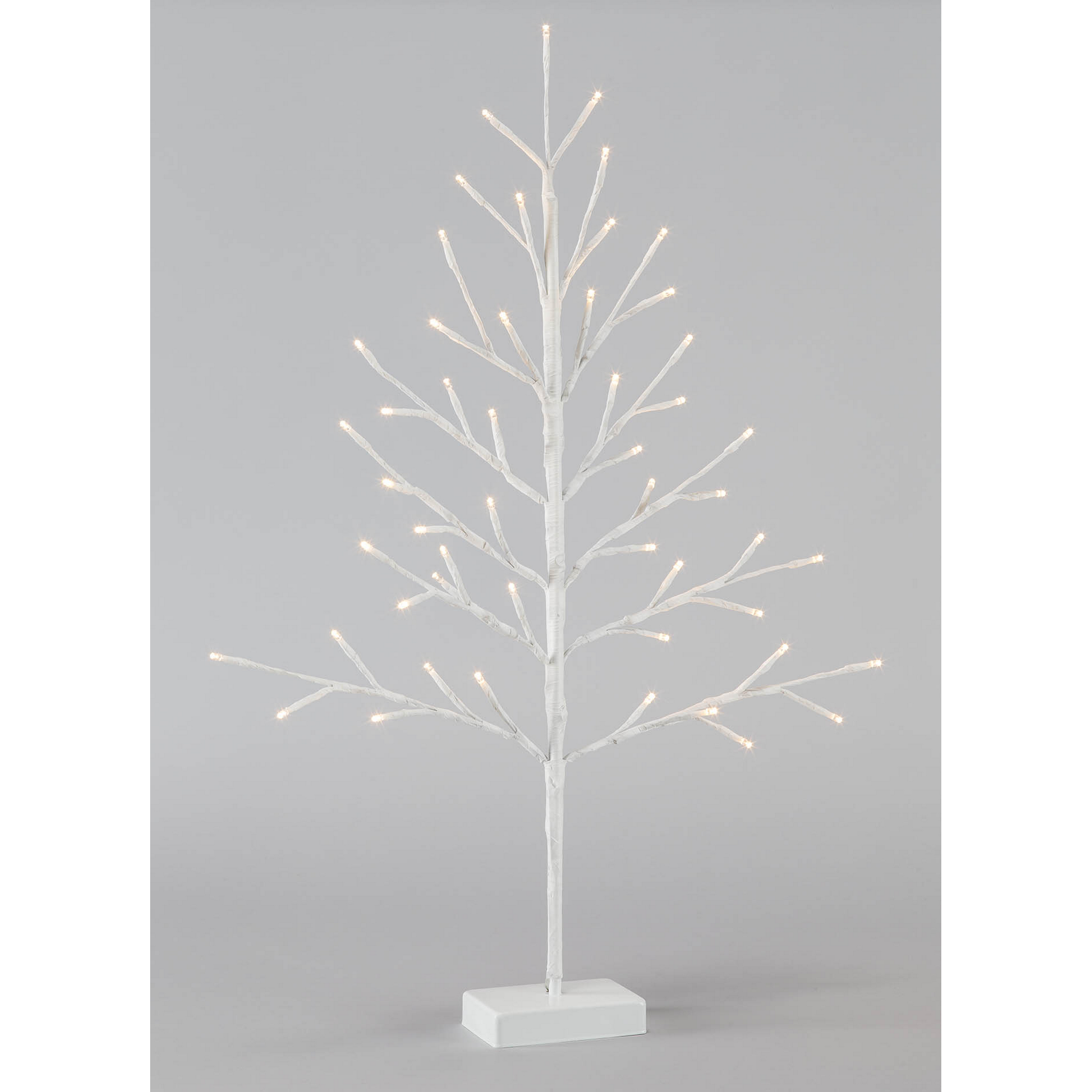 LED-Dekofigur Baum weiß 50 LEDs warmweiß 70 cm + product picture