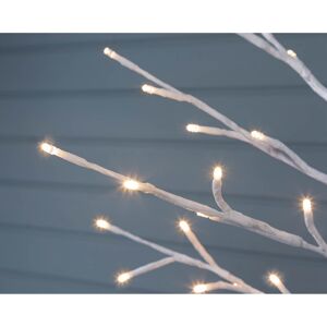 LED-Dekofigur Baum weiß 200 LEDs warmweiß/kaltweiß 150 cm