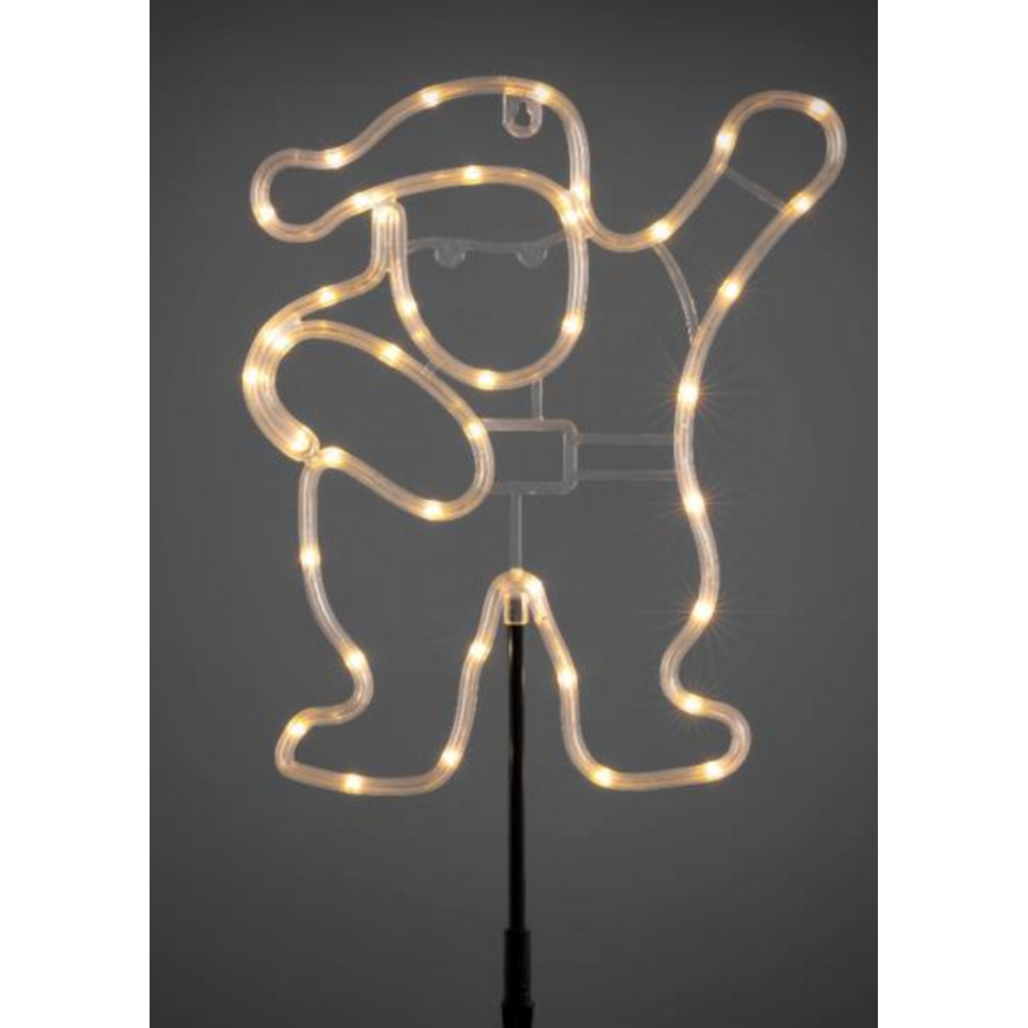LED-Gartenstecker 'Santa' 39 LEDs warmweiß 26 x 48,7 cm + product picture