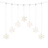 LED-Lichtervorhang 'Flocke' 250 LEDs warmweiß 90 cm