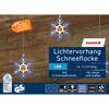 LED Lichtervorhang Schneeflocke, 1,2 m lang, für innen und außen