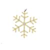 Leuchtende goldene Schneeflocke