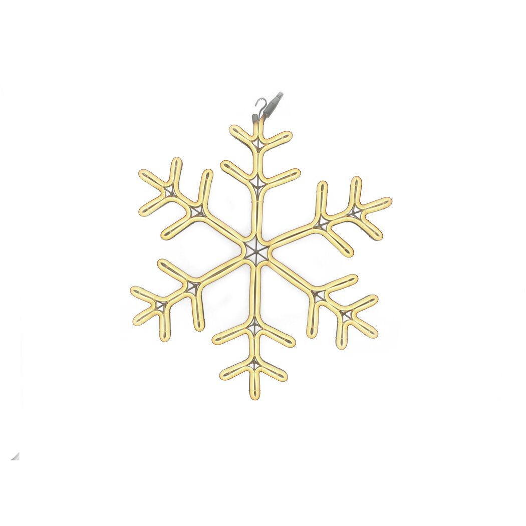 Leuchtende goldene Schneeflocke
