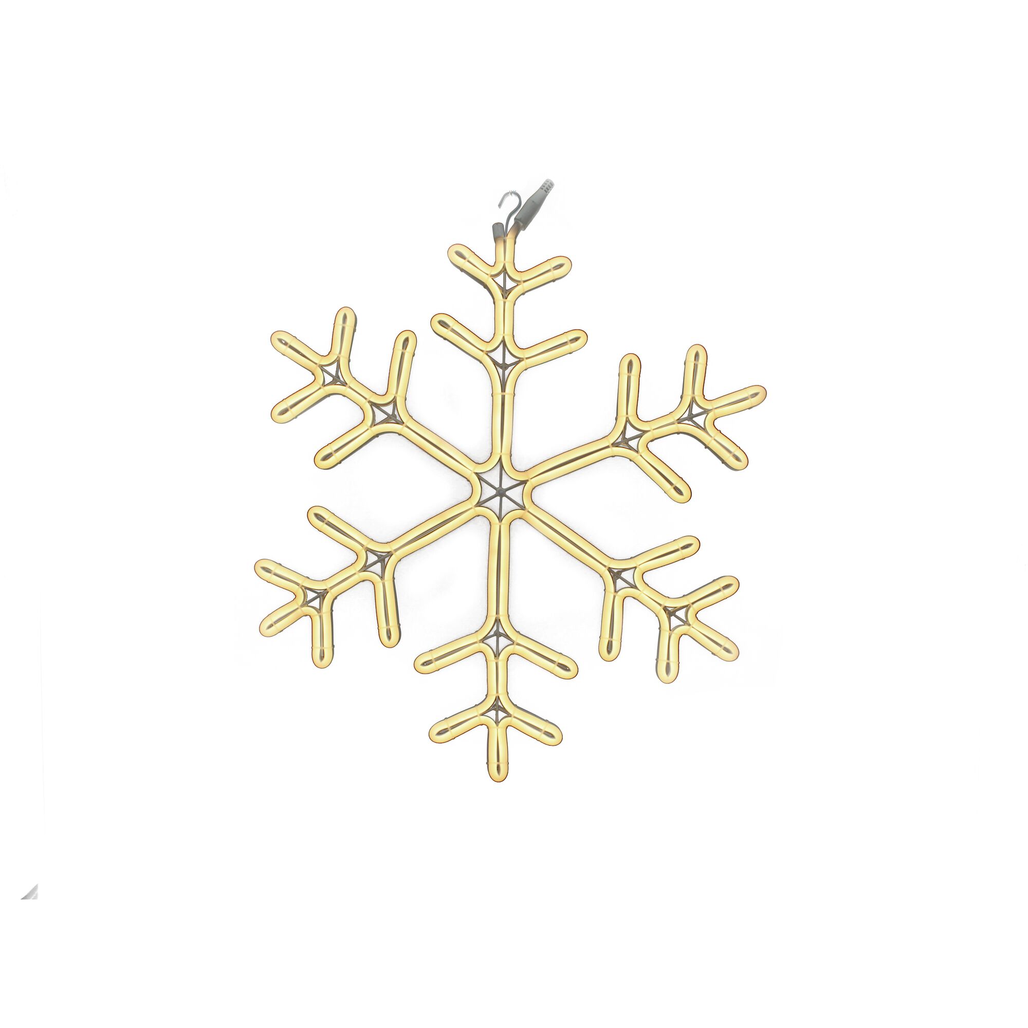 Leuchtende goldene Schneeflocke