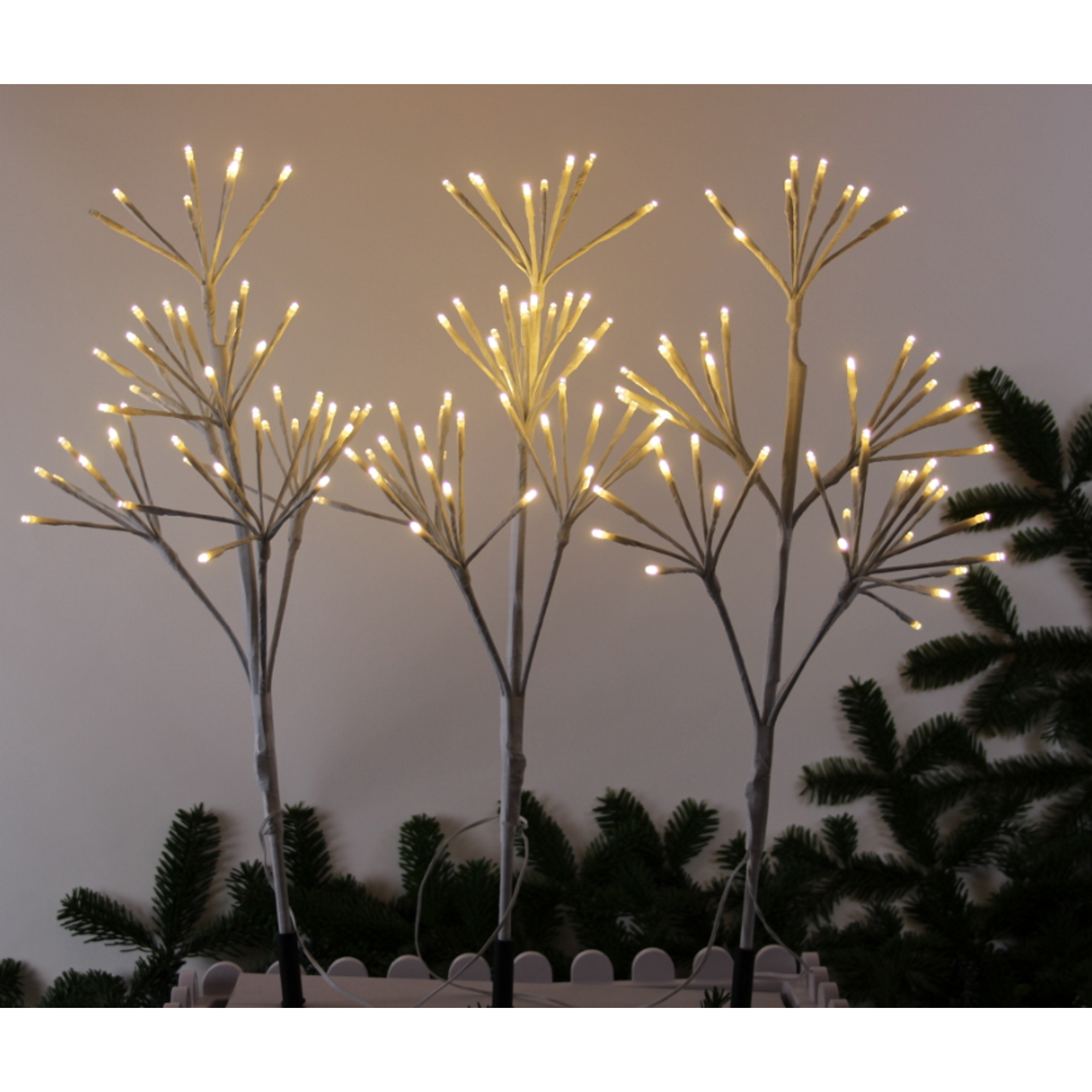 LED-Lichterbaum-Set 144 LEDs warmweiß 60 cm