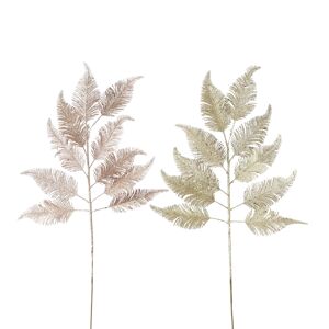 Dekozweige gold Kunststoff, 2 Designs sortiert