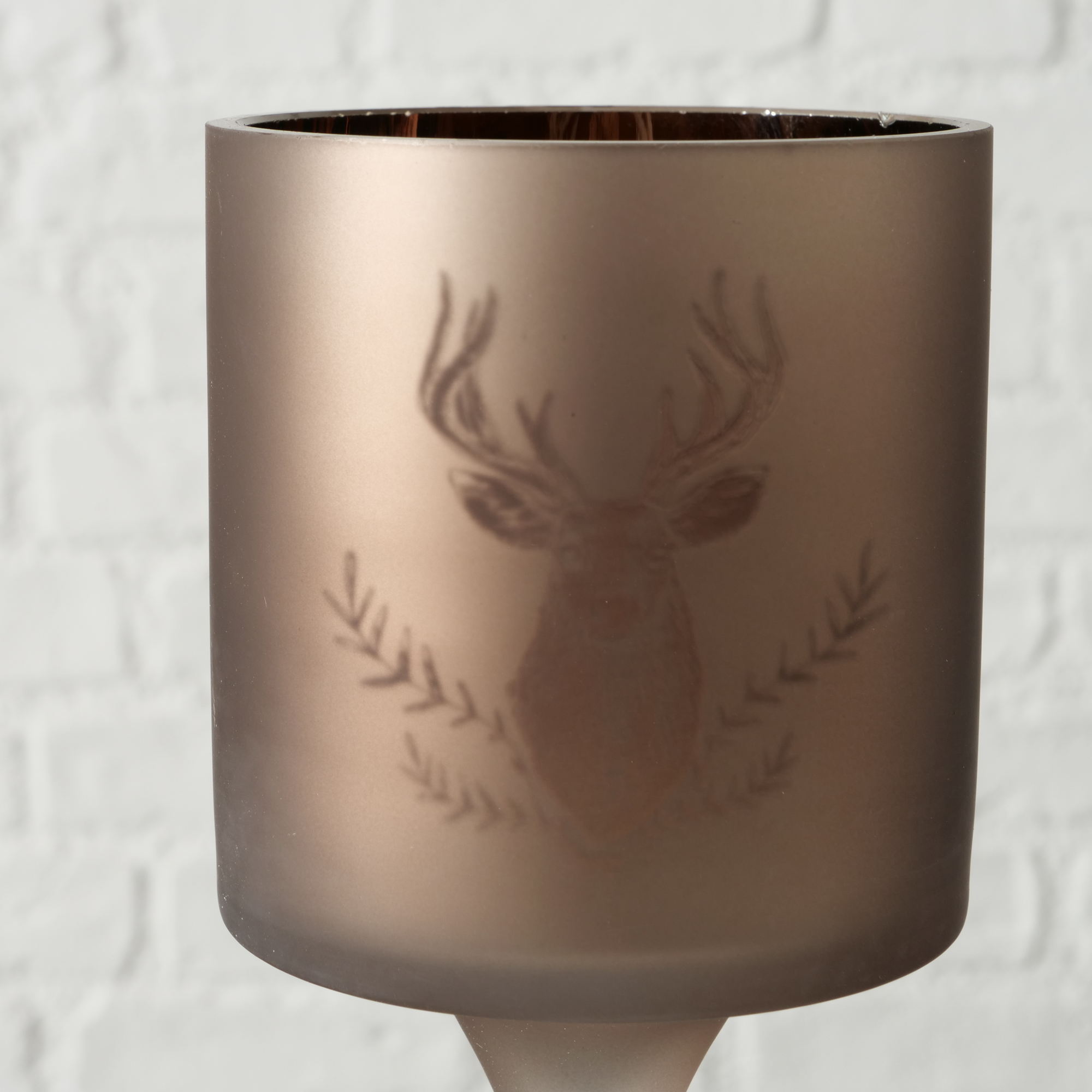 Windlicht 'Rudolf' Glas 30 cm, 2 Farben sortiert + product picture