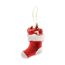 Roter Nikolausstiefel mit Geschenken, Christbaumschmuck