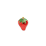 Verkleinertes Bild von Christbaumschmuck Erdbeere rot/grün 6 cm