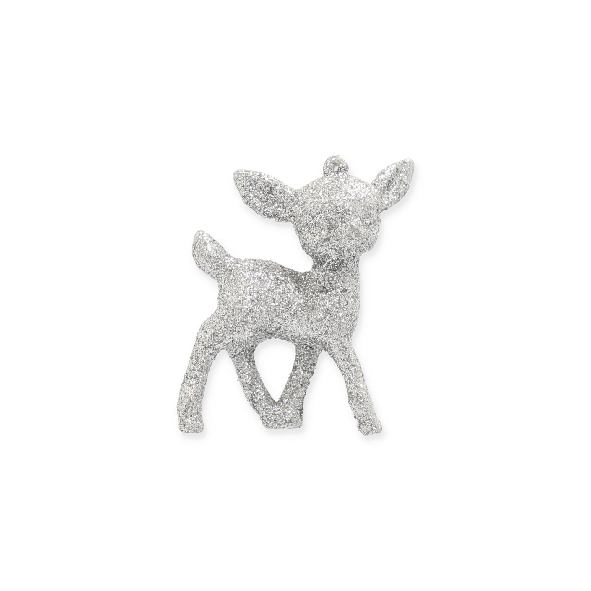 Christbaumschmuck Bambi silbern 6 x 9 cm + product picture