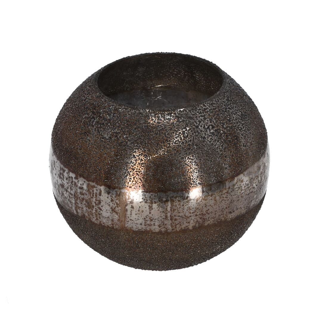 Teelichthalter bronzefarben 15 cm