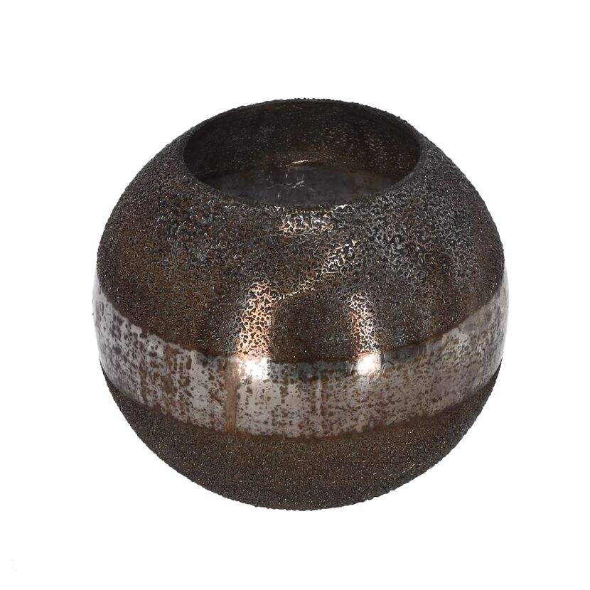 Teelichthalter bronzefarben 15 cm