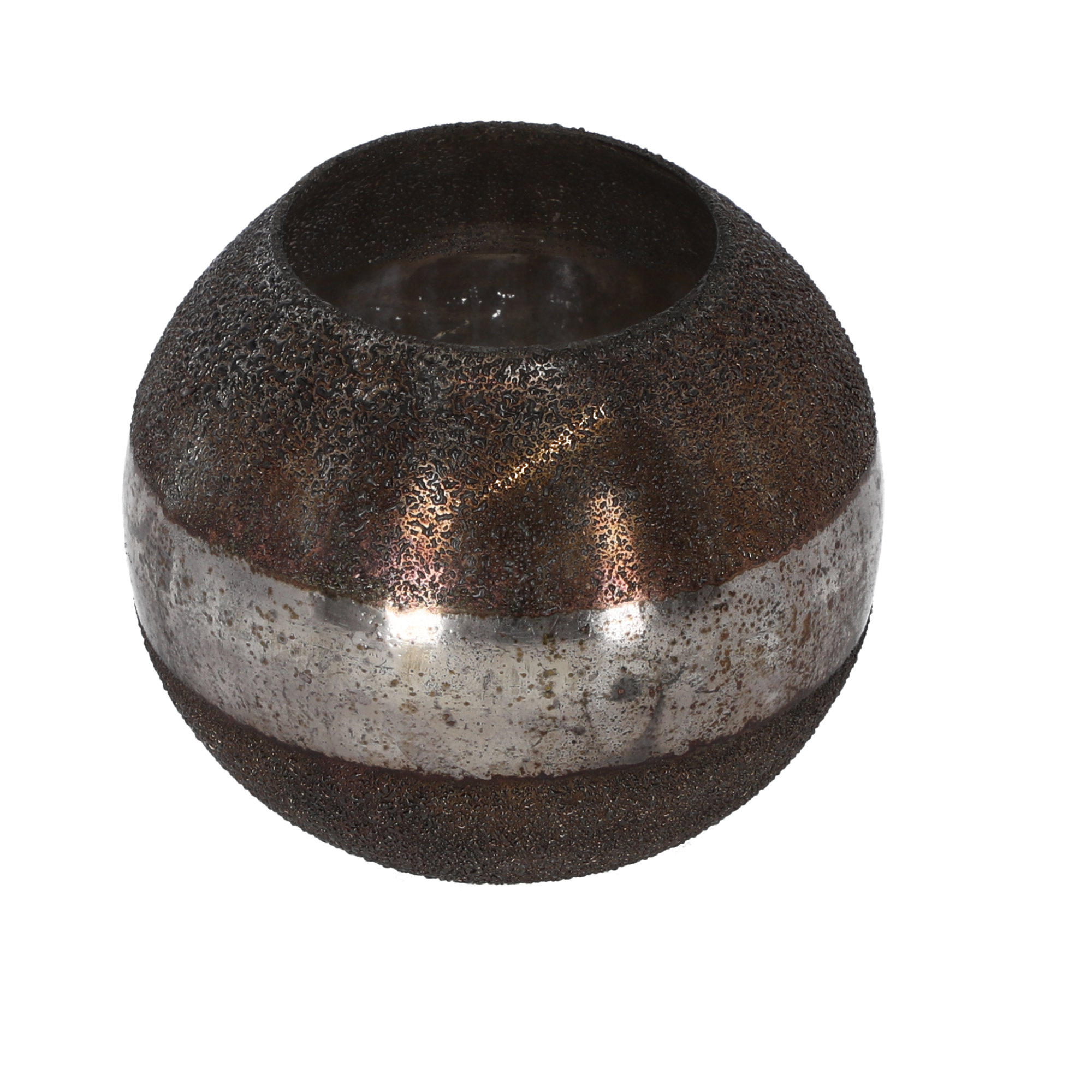 Teelichthalter bronzefarben 15 cm