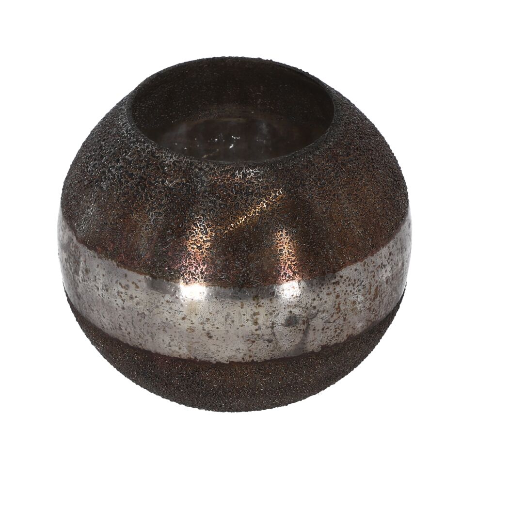 Teelichthalter bronzefarben 15 cm
