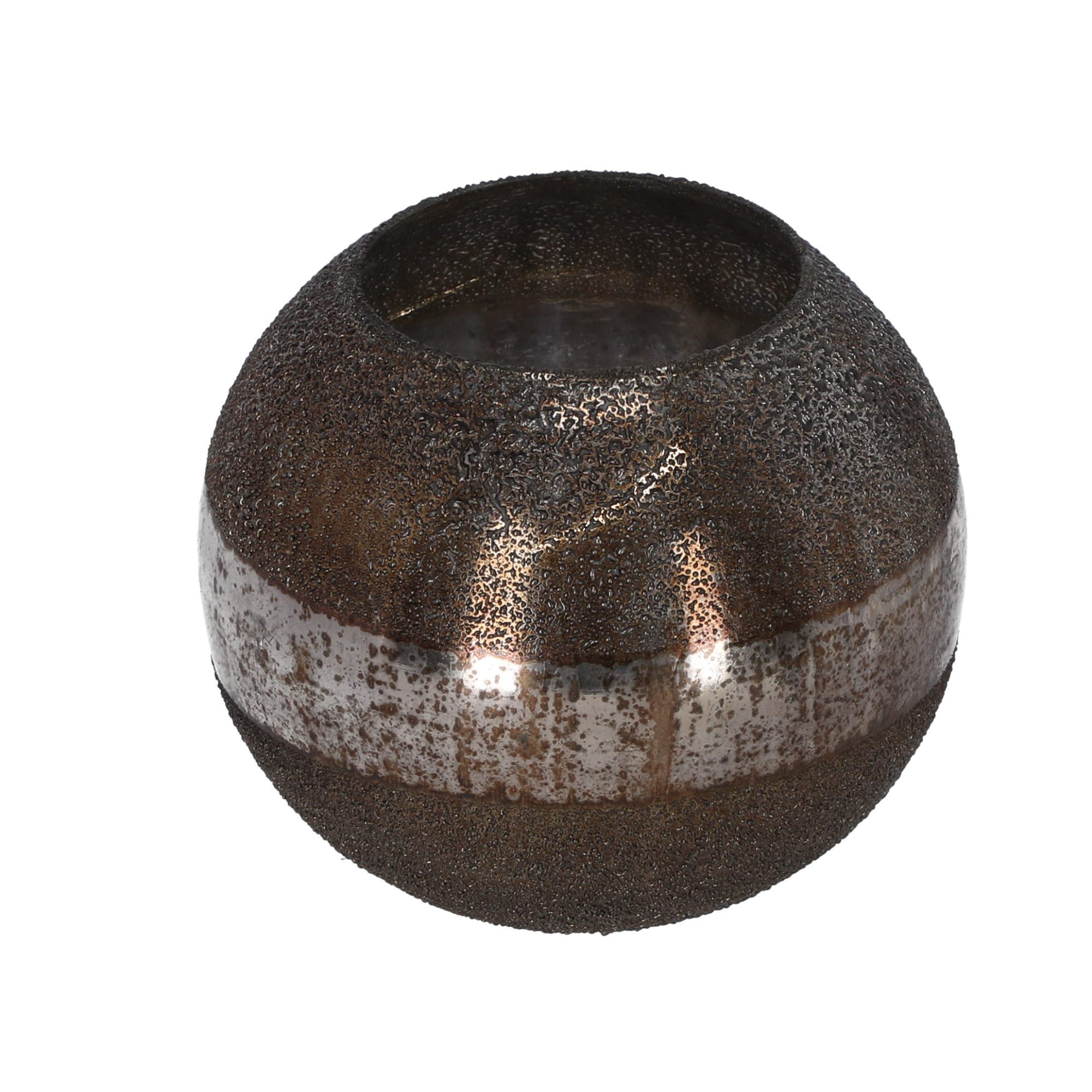 Teelichthalter bronzefarben 15 cm