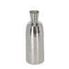 Deko-Vase aluminiumfarben Ø 9,5 x 25 cm