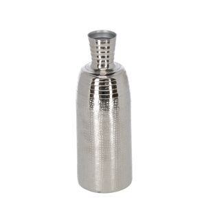 Deko-Vase aluminiumfarben Ø 9,5 x 25 cm