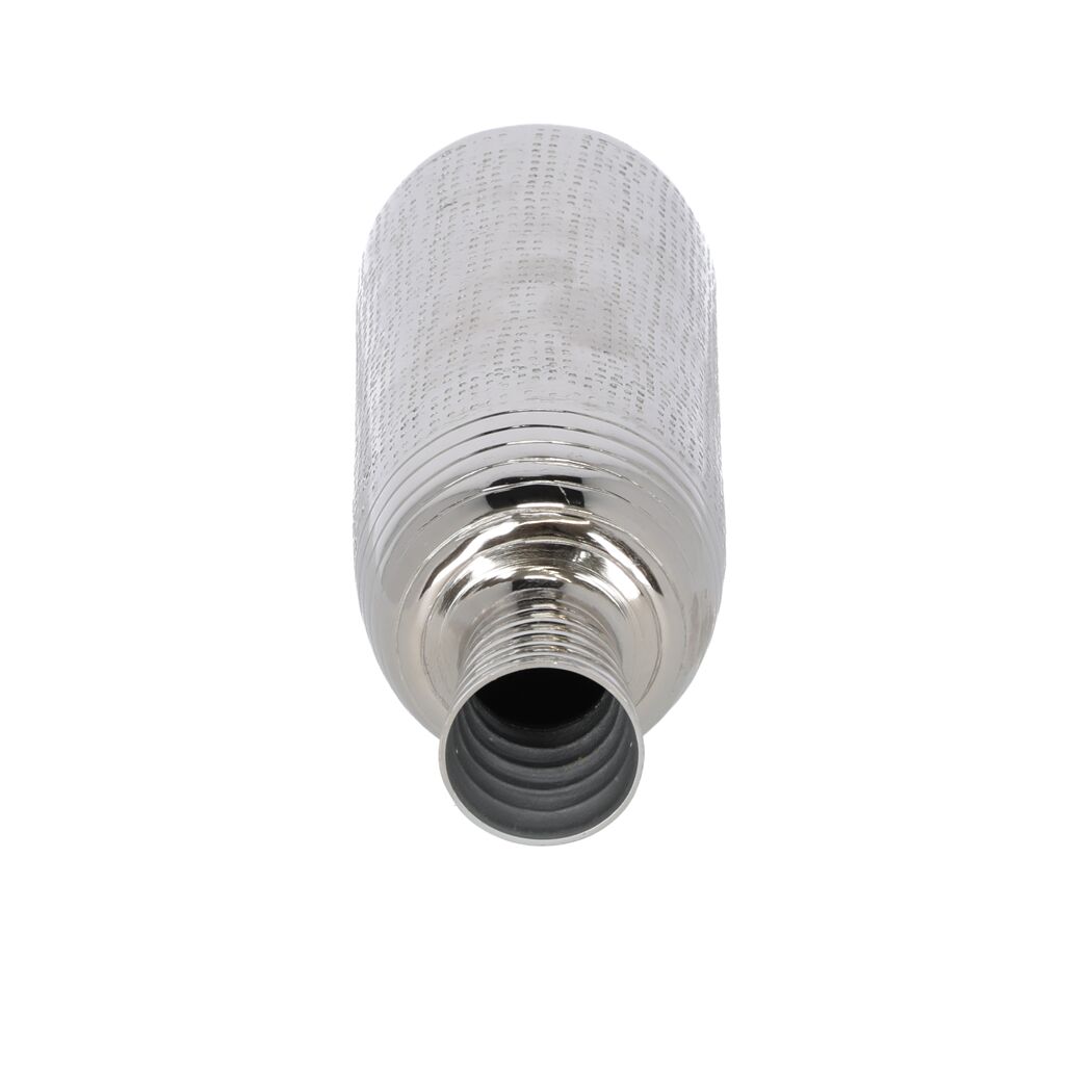 Deko-Vase aluminiumfarben Ø 9,5 x 25 cm