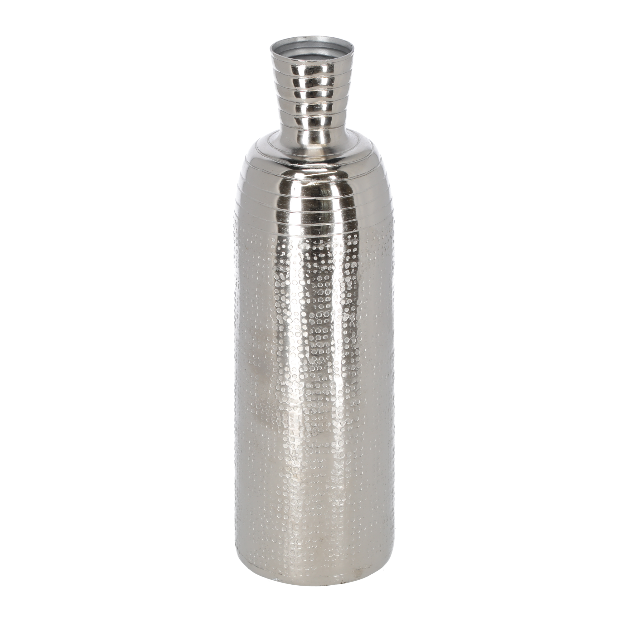 Deko-Vase aluminiumfarben Ø 9,5 x 31 cm