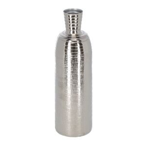 Deko-Vase aluminiumfarben Ø 9,5 x 31 cm
