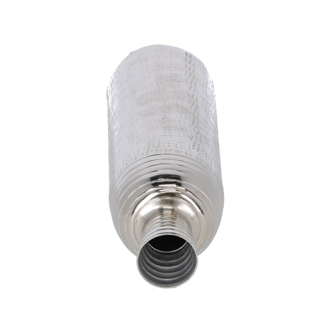 Deko-Vase aluminiumfarben Ø 9,5 x 31 cm
