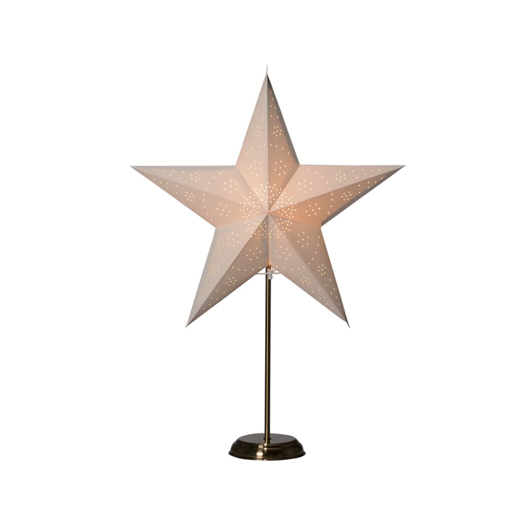 Papierstern mit Standfuß weiß Ø 48 x 71 cm