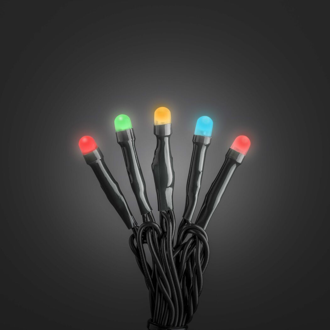 Lichterkette mit fünf bunten LED-Leuchten