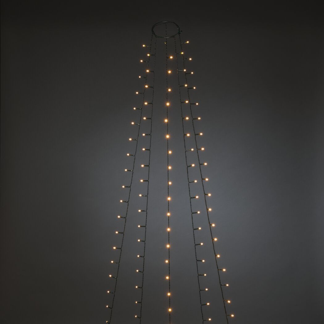 LED-Baummantel 250 LEDs bernsteinfarben 5 Stränge 300 cm