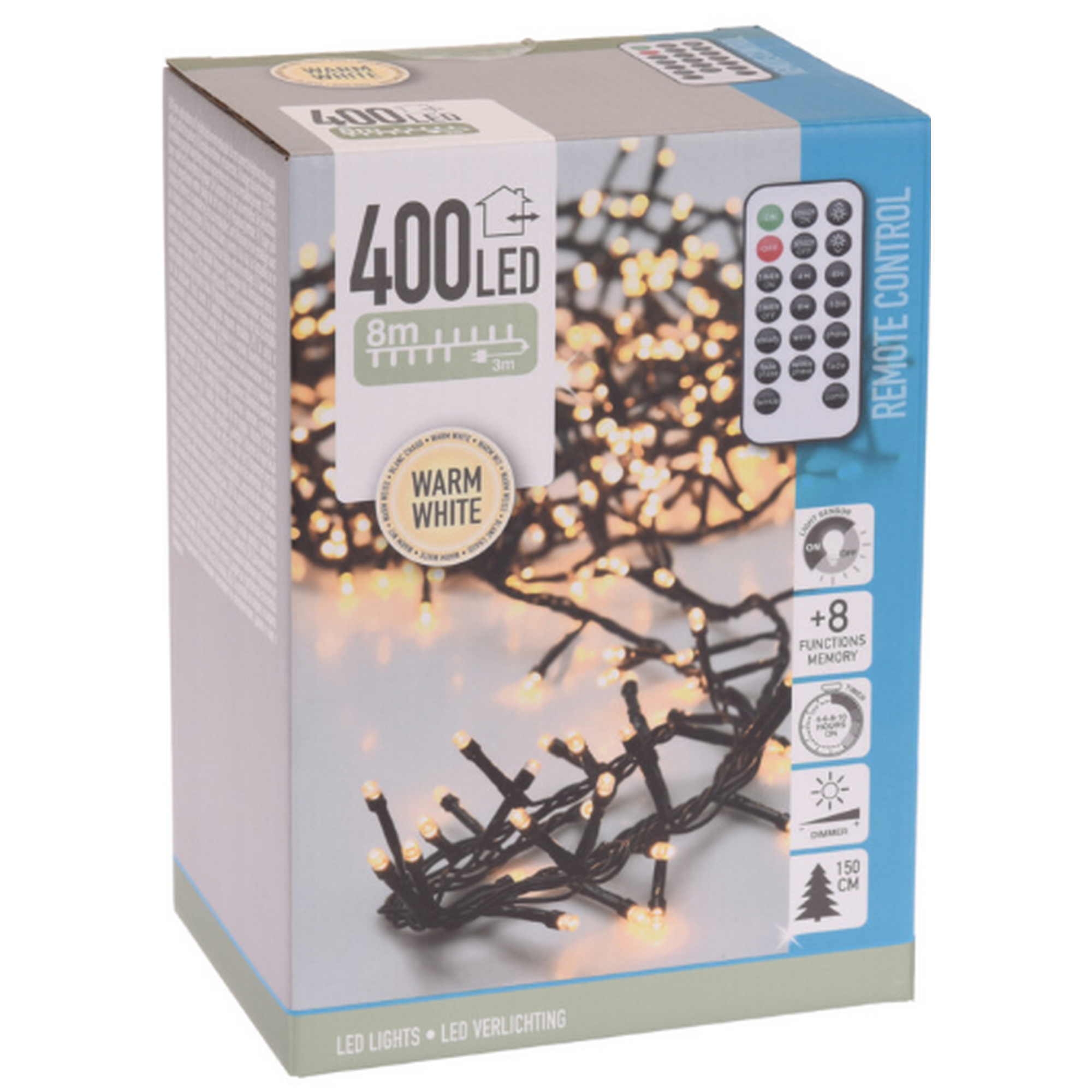 LED-Lichterkette 400 LEDs warmweiß 800 cm + product picture