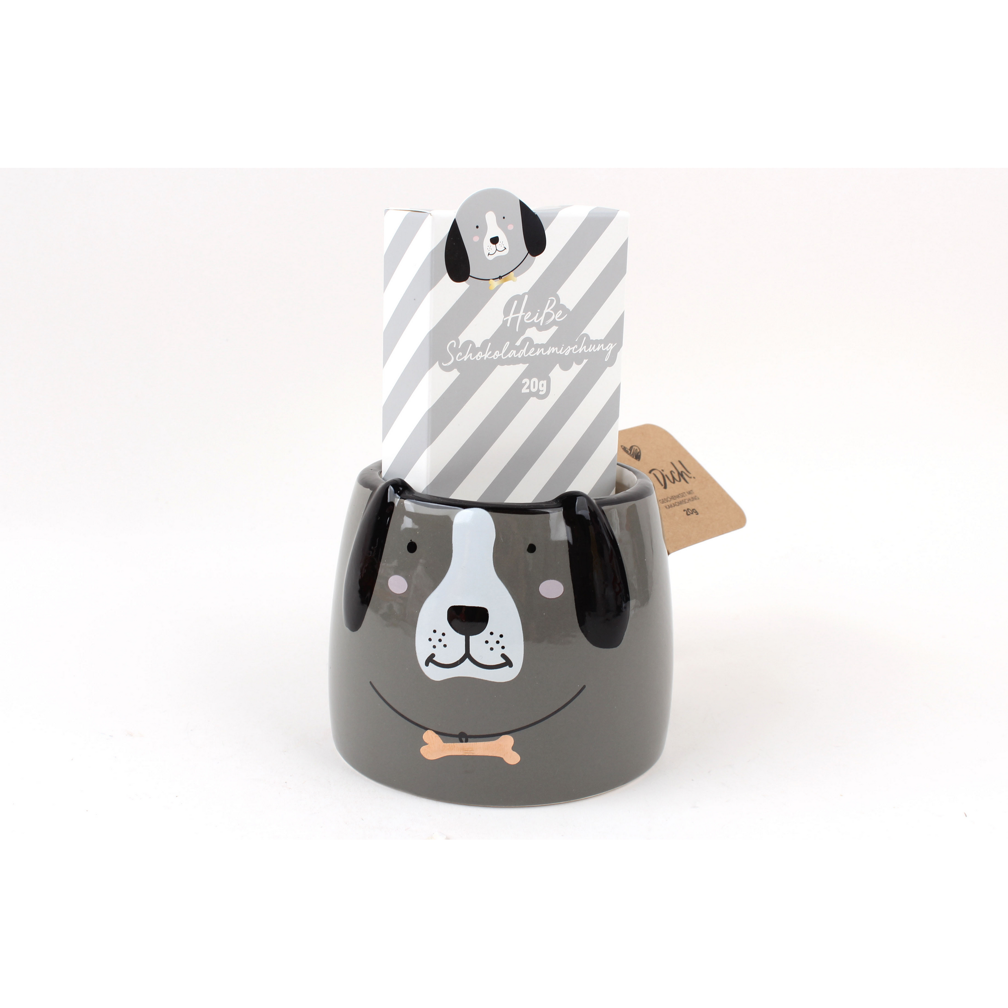 Geschenk-Set Tasse 'Hund' mit Kakaomischung 20 g + product picture