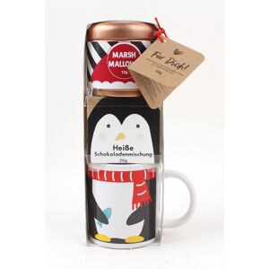Geschenk-Set Tasse 'Pinguin' mit Kakaomischung und Marshmallows 32 g